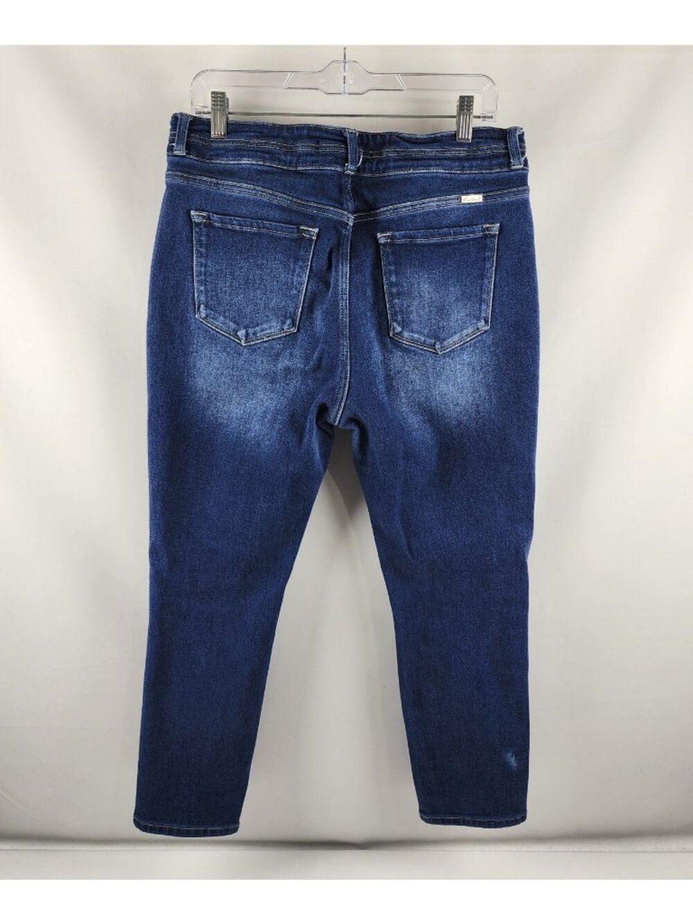 KanCan Jeans Womens 31x26 Blue High Rise Distressed Cropped Denim 128035 - Picture 8 of 11